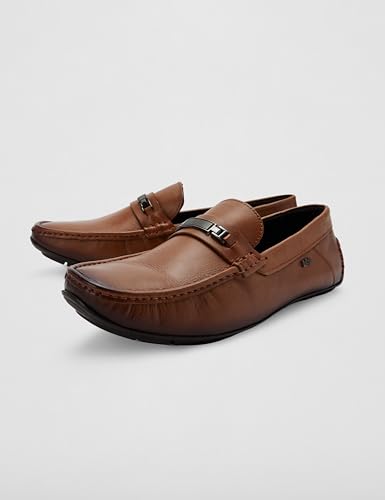 Image of Lee Cooper Mens Leather Regular Slipon Mens Loafers Loafer