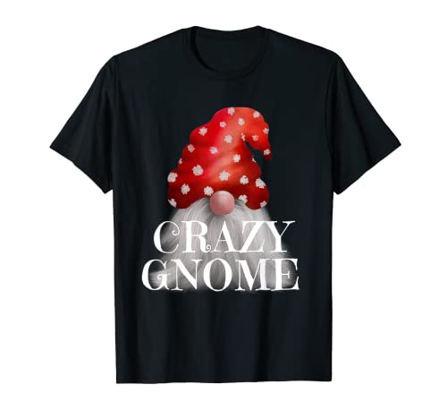 Crazy Gnome Funny Family Christmas Matching Pajama Pj T-Shirt