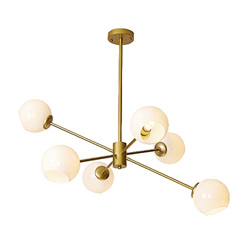 Lustre cuivre 10 lumières pour éclairer un grand salon sombre