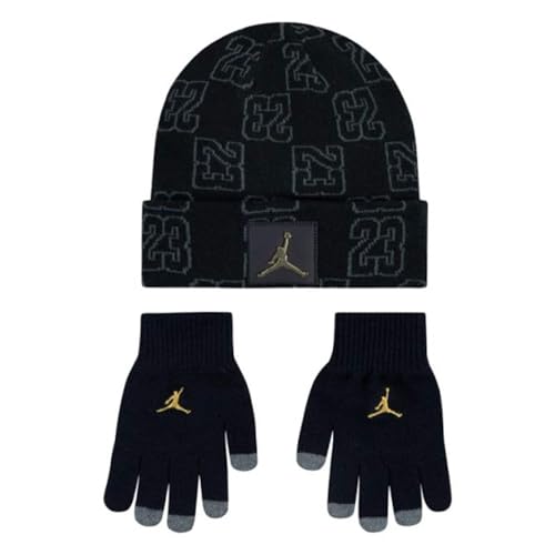 Nike Jan Monogram Beanie Set 023 noir en taille unique pour un confort quotidien