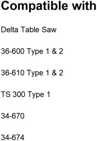 Belt Compatible with D-a TS 300, 34-674, 34-670, 36-610, 36-600, Table Saw 2PCS