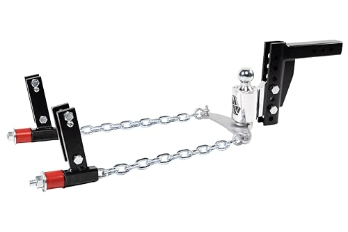 Image of Andersen Hitches Weight Distribution Hitch 2 Inch Shank 8 Inch Drop 2-5 /16 Inch Ball 14K GTWR 4-3 /8 Inch Brackets Anti-Sway