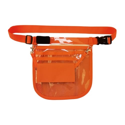 LOVIVER Riñonera para enfermera, delantal, riñonera con hebilla de liberación rápida, cinturón organizador de enfermería, Naranja