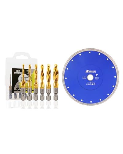 Jeu de forets et de tarauds pour atelier et disque à tronçonner diamant SHDIATOOL