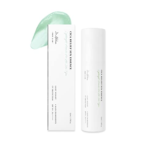 Cica Relief Sun Essence - Vegan formula, SPF 50+ / PA +++, No white cast and Skin conditioning ingredients