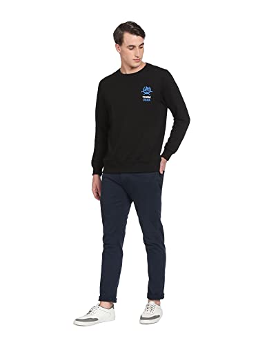 Image of U.S. Polo Assn. Men Cotton Crew Neck Logo Solid Sweatshirt
