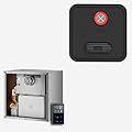 RV Tankless Water Heater with 18"x18" Black Door