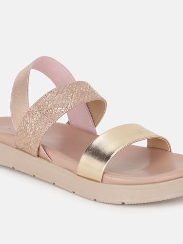 Image of Marc Loire Women Platform Heel Fashion Sandal With Slingback Strap; Casual Footwear