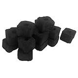 IMIKEYA Bambuskohle Kleine Briketts 0,5 kg Packung rauchfreie Kaminöge für Hibachi Grill und Camping Grills Indoor und Outdoor Tragbare Holzkohle für Feuerstellen