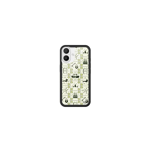 Image of Wildflower Cases - Compatible with iPhone 16 | Protective Black Bumper, 6.5ft Drop Test Certified, Women Owned Small Business | Aesthetic Green Stars Music Trendy | Collab - Gracie Abrams