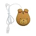 FONDOTIN Mouse da Gioco Cabato Forma di Orso con LED Design Ergonomico per Laptop Pulsanti Precisi e Comfort Prolungato immagine