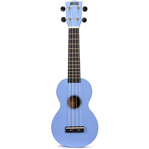 Image of Mahalo Rainbow Series Soprano Ukulele Starter Pack Light Blue