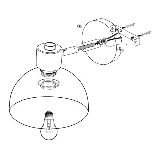 iDEGU 2 Piezas Apliques pared interior, Lámparas de Pared para Dormitorio E27 Iluminación Simple Luz de Pared en Madera Ratán Aplique Regulable para Pasillo Salon Café (15cm, Ratán Blanco) - imagen 8