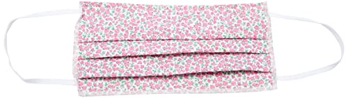 Máscara Branca com Flores Rosa 914638