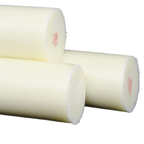 Varilla de Nylon PA6 evita ruido y desgaste en guías mecánicas industriales 100mm blanca