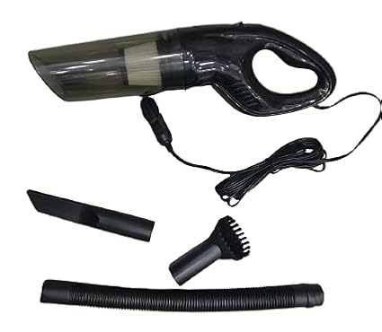 BURAM DL8081 Portable Handheld Car Vacuum Cleaner with 3M Car Cigarette Lighter Power Cord Wet & Dry Auto Handheld Cleaning Tool with Filter (5000Pa, 65W)