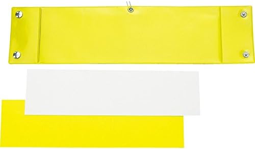 Amazon Co Jp 差込腕章 わんしょう 交通整備 スタッフ 警備員 交通安全 差し込み式 さしこみ 何度も使える 使い回し 黄色 蛍光色 460 産業 研究開発用品