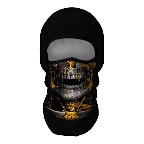 Image of Skull Full ski Mask, 3D Balaclava, UV Sun Protection,Motorcycle /Ski /Scarf /Cycling /Fishing for Men
