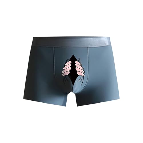 Genérico Bragas Divertidas De Hombre Pantalones Cortos De Navidad con DiseñO De Dibujos Animados Y Estampado Divertido Ropa Interior Personalizada Calzoncillos Ajustados