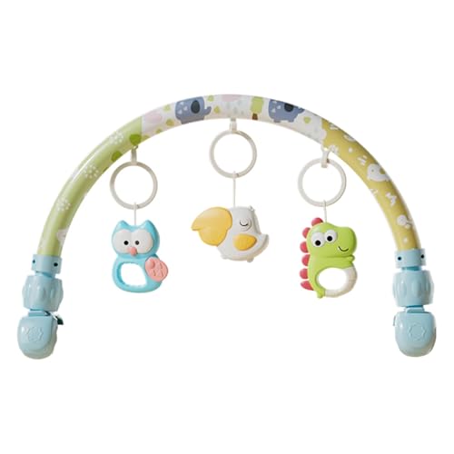 Générique Car Seat Toy Bar, Powered Arch Toy, 18.11×12.6 inches Pendant Pushchair Hook, Sensory Activity for Kids Aged 0+, Car Cushion and Stroller Entertainment