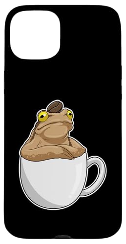 かえる コーヒー豆 マグカップ スマホケース iPhone 15 Plus 用