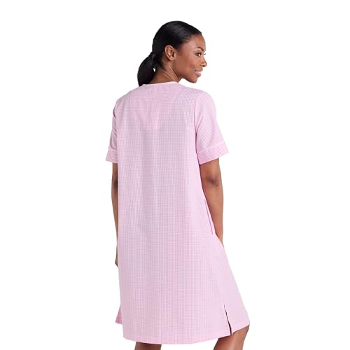 Miss Elaine Women's Short Seersucker Robe, Snap Front and Short Sleeves, Two Front Pockets, Sleepwear and Loungewear2