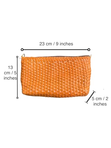 Small Genuine Leather Woven Crossbody Bag, Soft Cowhide Material3