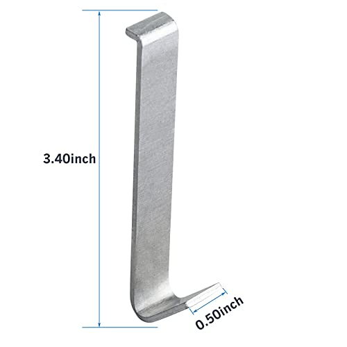 KUZIUA 6 Pack Aluminum Alloy Hook Without Require Drilling, Hooks for Fiber Cement Board Siding(Installation Tool Included)