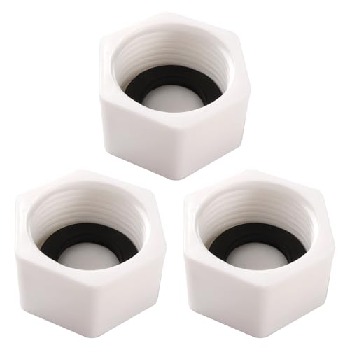 Lyeteung 3 Piezas G1 Tapón Rosca Ciego Hembra, Tapón de Extremo de PPR, para Extremos de Tubos