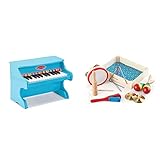 Melissa & Doug Learn-to-Play Piano with 25 Keys and Color-Coded Songbook - Blue, Kids Piano Toy for Ages 3+