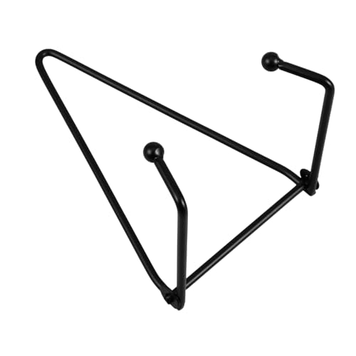 HONITANO Support Mural Pour Assiettes Porte-assiettes En Métal Antidérapant, Pliable Et Compact, Petit Format Noir, Pour Décoration Et Exposition, , Usage Quotidien