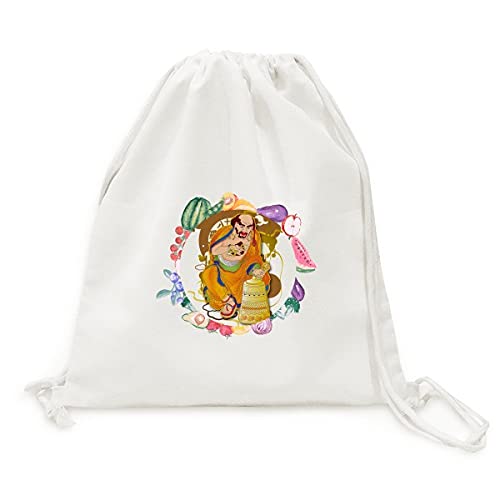 Sac en tissu pliable dix-huit arhats avec sangle légumes