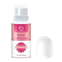 Fashion Glue Hautkleber für Kleidung Klamotten Kleber auf Haut Transparentes Hautfreundlich Zum Kompressionsstrümpfen Strumpfhosen Tänzer Schultergurten für alle Stoffarten (50ml)