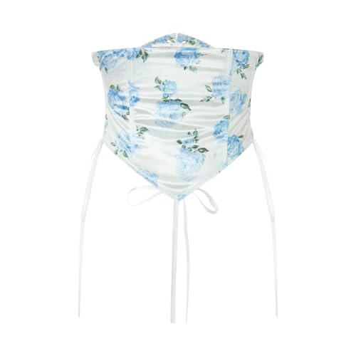 Corset Belt for Women Lace Up Wide Waist Fishbone Underbust Pirate Belts Cincher Waspie Halloween Costumes3