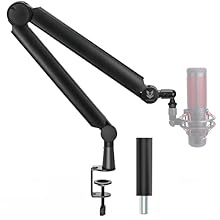 🎤【 Lots of Flexibility 】With the professional SENSIC boom arm, you finally have the optimal mic stand to enhance any workspace. Adjustable microphone desk stand with long mic arm and handy 360° rotation. 🎤【 Wide Compatibility 】Our microphone boom arm...