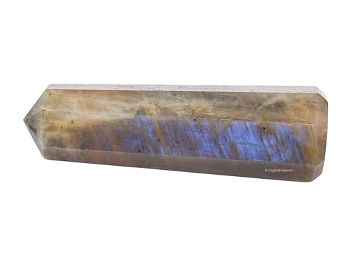 Image of Crystal Heaven Certified Sun Moonstone Tower Obelisk Point For Chakra, Healing And Balancing - Aaa Grade Original Certified Gemstone Agate For Reiki Meditation Yoga Spiritual (2-3 Inches)