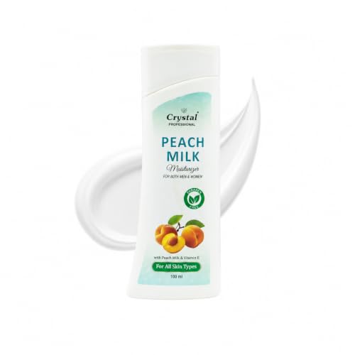 Image of Crystal Professional Peach Milk | Moisturiser | Moisturizer | Non Sticky | Long Lasting Hydration| 100Ml