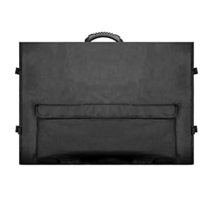 Tuesoa Sac de Transport pour Moniteur D'Ordinateur avec Poches, Étui de Transport de Voyage Réglable pour Moniteur de Bureau 24-27 Pouces, B