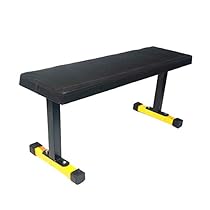PROTONER heavy duty Broad superior Flat multipurpose bench – Black and Yellow