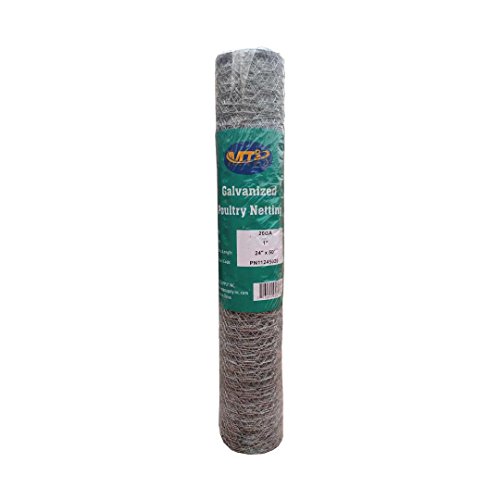 Mtb 20Ga Galvanized Hexagonal Poultry Netting Chicken Wire 24 Inches X 50 Feet X 1 Inch Mesh #TOP5