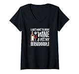 Photo Gallery donna wine and bernedoodle - maglietta per cane bernedoodle mom poo maglietta con collo a v Photo Gallery donna wine and bernedoodle - maglietta per cane bernedoodle mom poo maglietta con collo a v