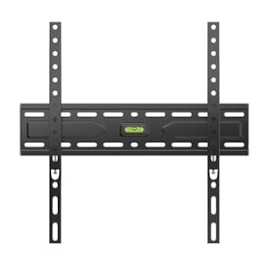 iggual SPTV11-L Support mural fixe pour télévision ou moniteur - Supporte écran, TV ou moniteur de 21" à 75" pouces et poids maximum de 45 kg. -Distance au mur 2,7 cm -VESA de 75 x 75 mm à 400 x 400
