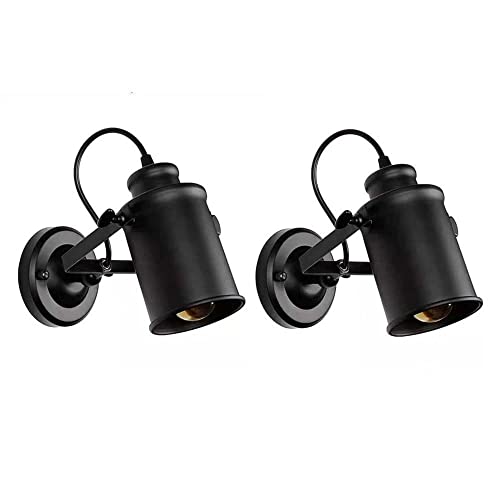 Lámpara de pared metálica ajustable con estilo industrial 2
