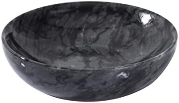 CM CHIC MONDAY 4.72 Inch Small Decorative Bowls, Natural Marble Decorative Bowls for Home Decor, Key Bowl, Coffee Tables Centerpiece, Soap Serving Bowl, Incense Burner, Smudge Bowl