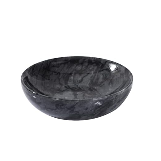 CM CHIC MONDAY 4.72 Inch Small Decorative Bowls, Natural Marble Decorative Bowls for Home Decor, Key Bowl, Coffee Tables Centerpiece, Soap Serving Bowl, Incense Burner, Smudge Bowl