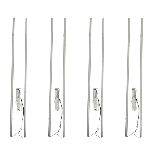 E2 LIGHTING Retrofit Kit 4ft LED 40W, Magnetic Linear Strip, Fluorescent to LED Conversion Kit 4000K, 2x4ft Panel Light Tube, 5400LM Daylight White, 0-10V Dimmable, Office Use (4000K-4 Pack)