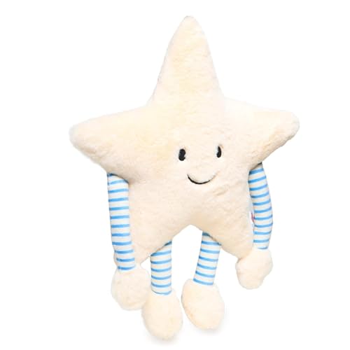 Image of Storescent Velvet Star Shaped Stuffed Cushion Soft Toy with Arm & Leg for Home Decor & Gifting