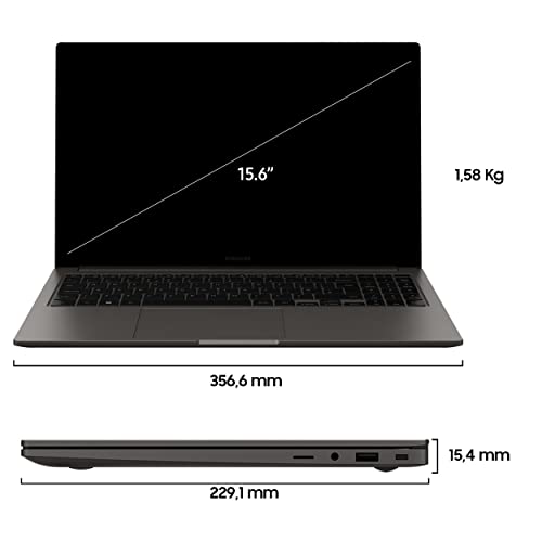 Galaxy Book3 Laptop, 15.6" FHD, Intel Core i5-1335U 13th gen, 8GB RAM, 256GB SSD, Windows 11 Home, Graphite - Notebook - Immagine 1