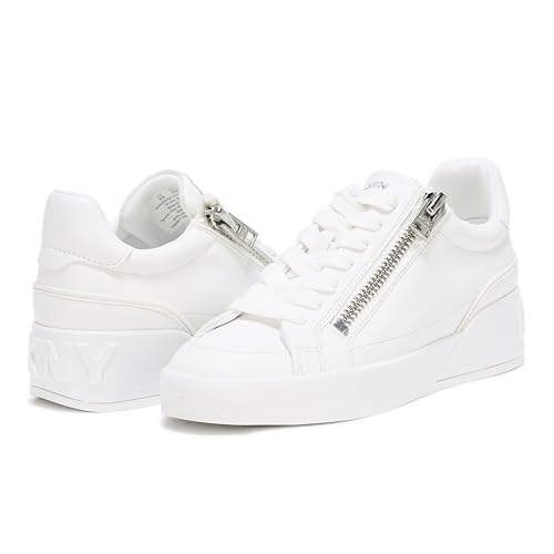 Image of DKNY Women's Mei Everyday Lace Up Sneaker with Side Zipper | Casual Shoes