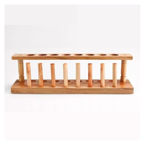 Support de tubes en bois 8 trous évite la casse des fioles 22 mm